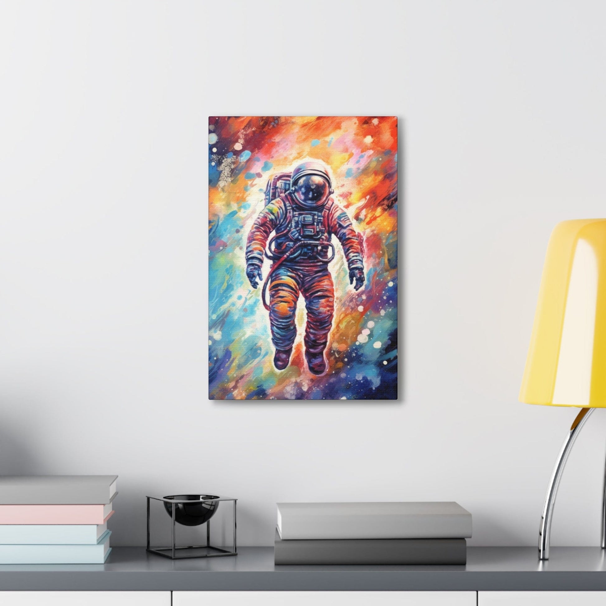 Canvas 12" x 18" / 1.25" Astronaut Graffiti Canvas