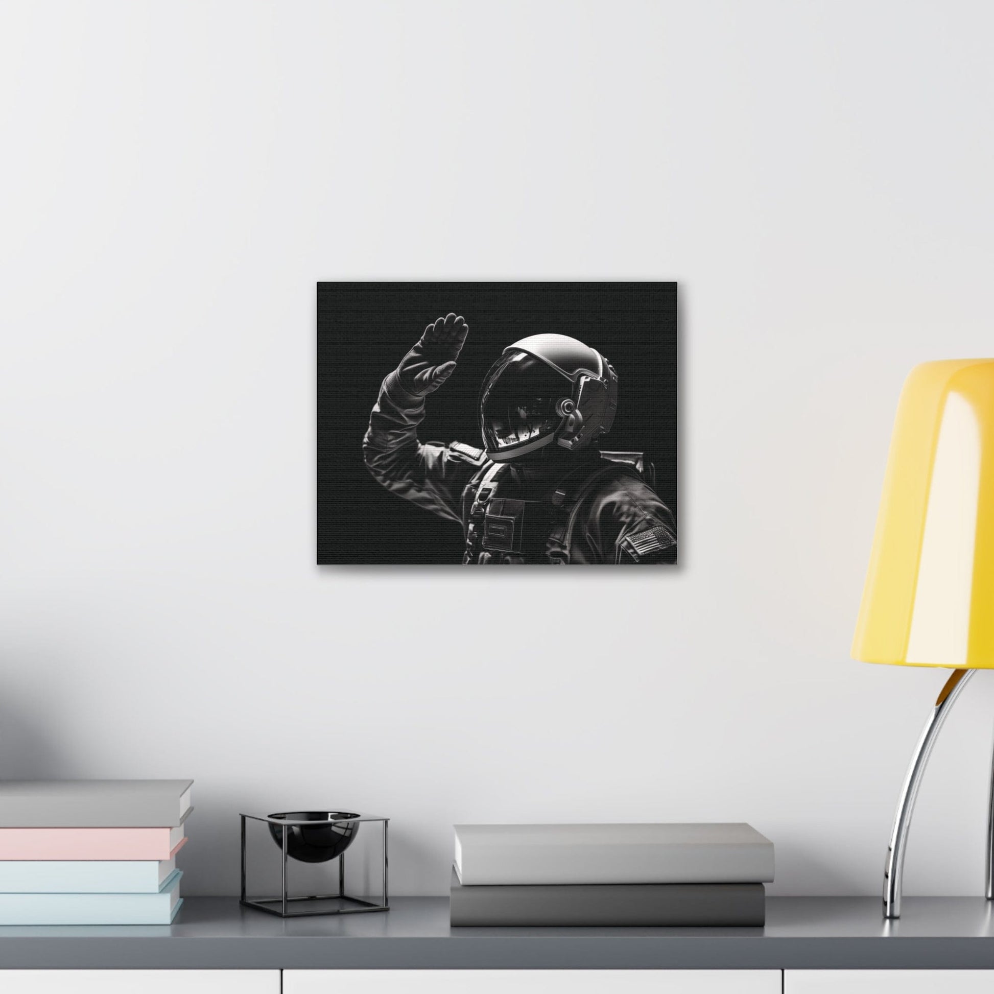 Canvas 14″ x 11″ / 1.25" Astronaut Salute Canvas Print