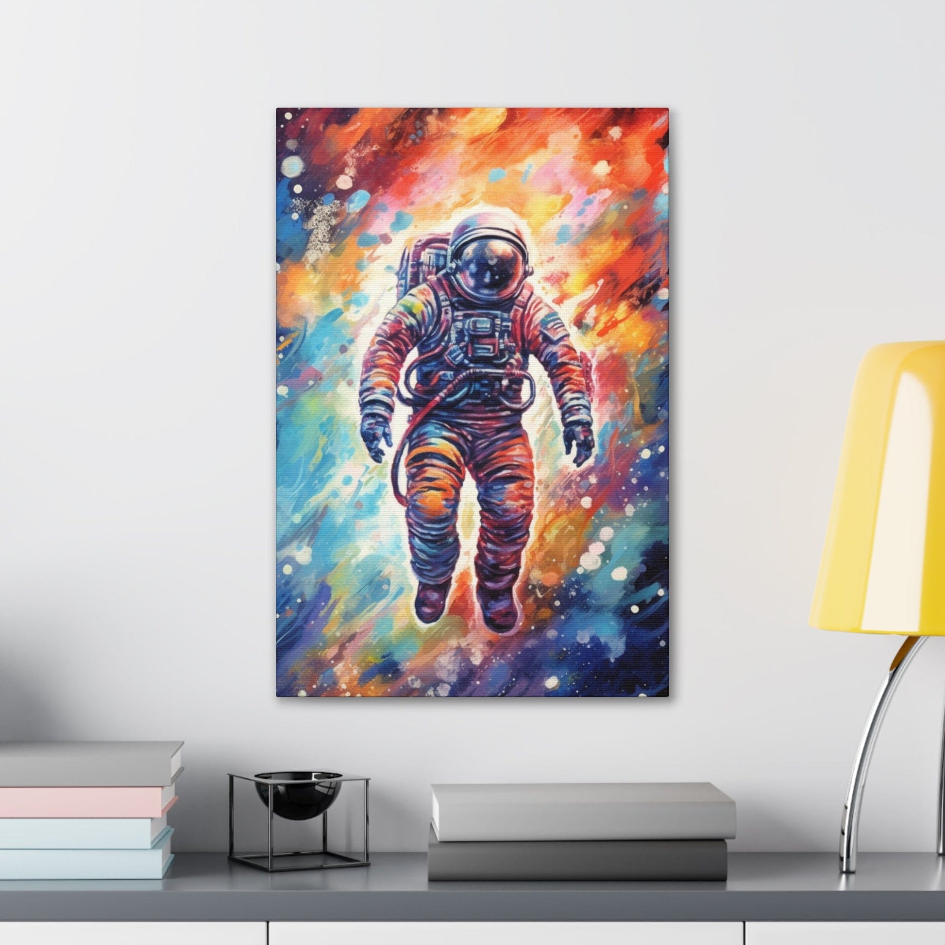 Canvas 16″ x 24″ / 1.25" Astronaut Graffiti Canvas