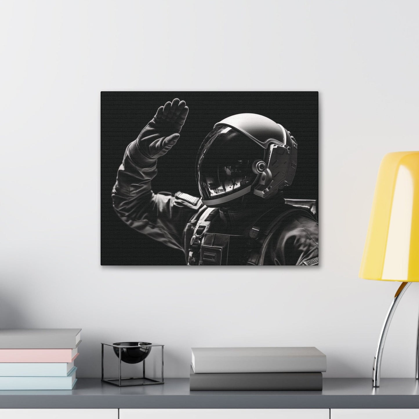 Canvas 20″ x 16″ / 1.25" Astronaut Salute Canvas Print
