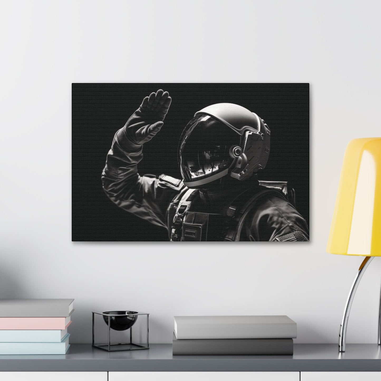 Canvas 24″ x 16″ / 1.25" Astronaut Salute Canvas Print