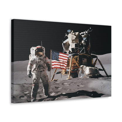Canvas 24″ x 16″ / 1.25" Vintage 1970s Lunar Exploerer Canvas