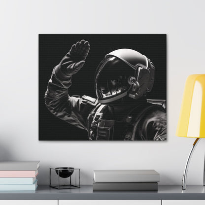 Canvas 24″ x 20″ / 1.25" Astronaut Salute Canvas Print