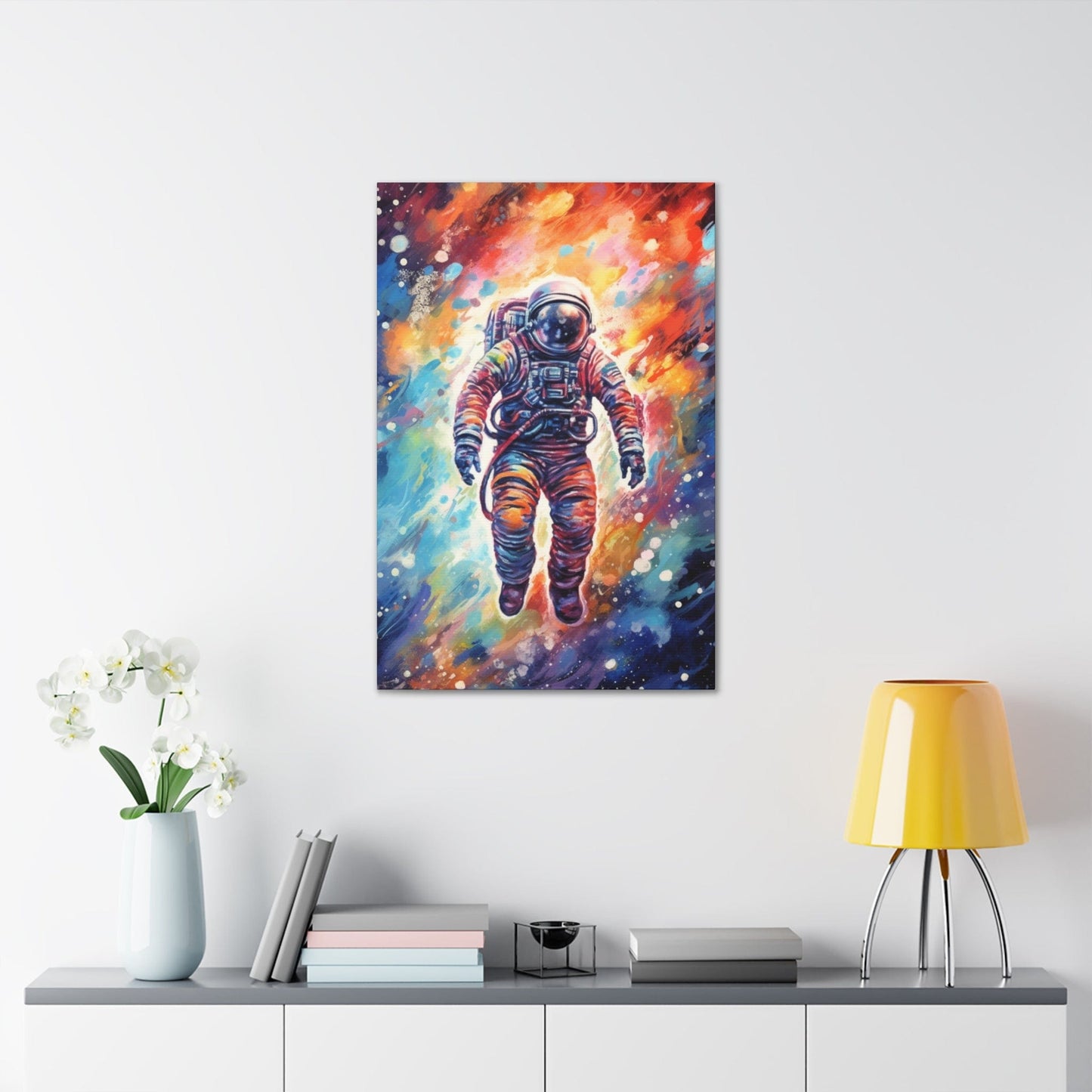 Canvas 24″ x 36″ / 1.25" Astronaut Graffiti Canvas