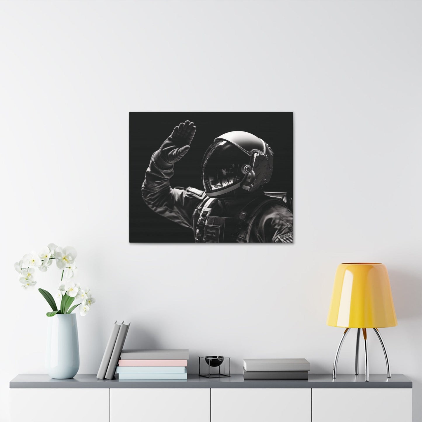 Canvas 30″ x 24″ / 1.25" Astronaut Salute Canvas Print
