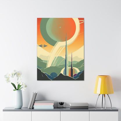 Canvas 30″ x 40″ / 1.25" Vintage Space Station Canvas