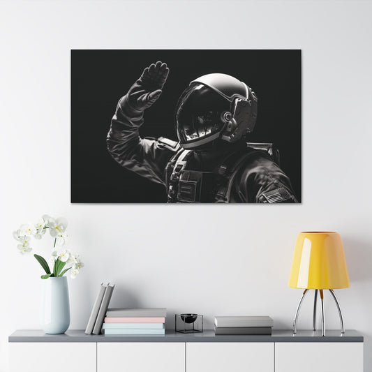 Canvas 48″ x 32″ / 1.25" Astronaut Salute Canvas Print