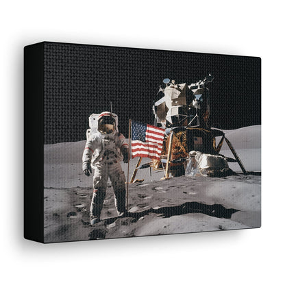 Canvas 7" x 5" / 1.25" Vintage 1970s Lunar Exploerer Canvas
