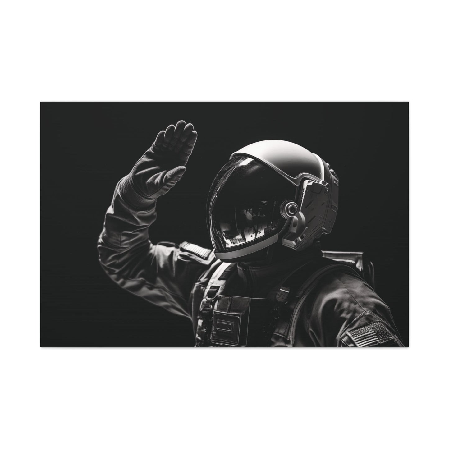 Canvas Astronaut Salute Canvas Print