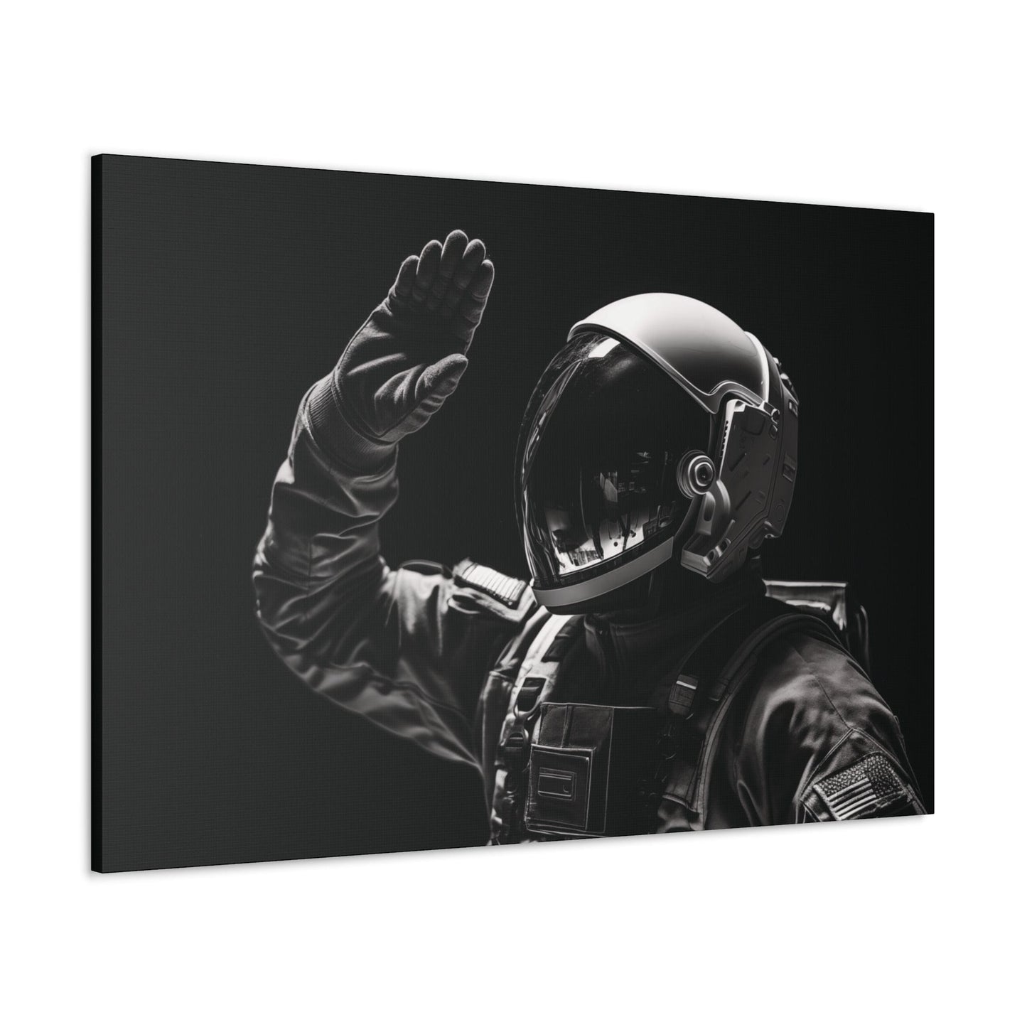 Canvas Astronaut Salute Canvas Print