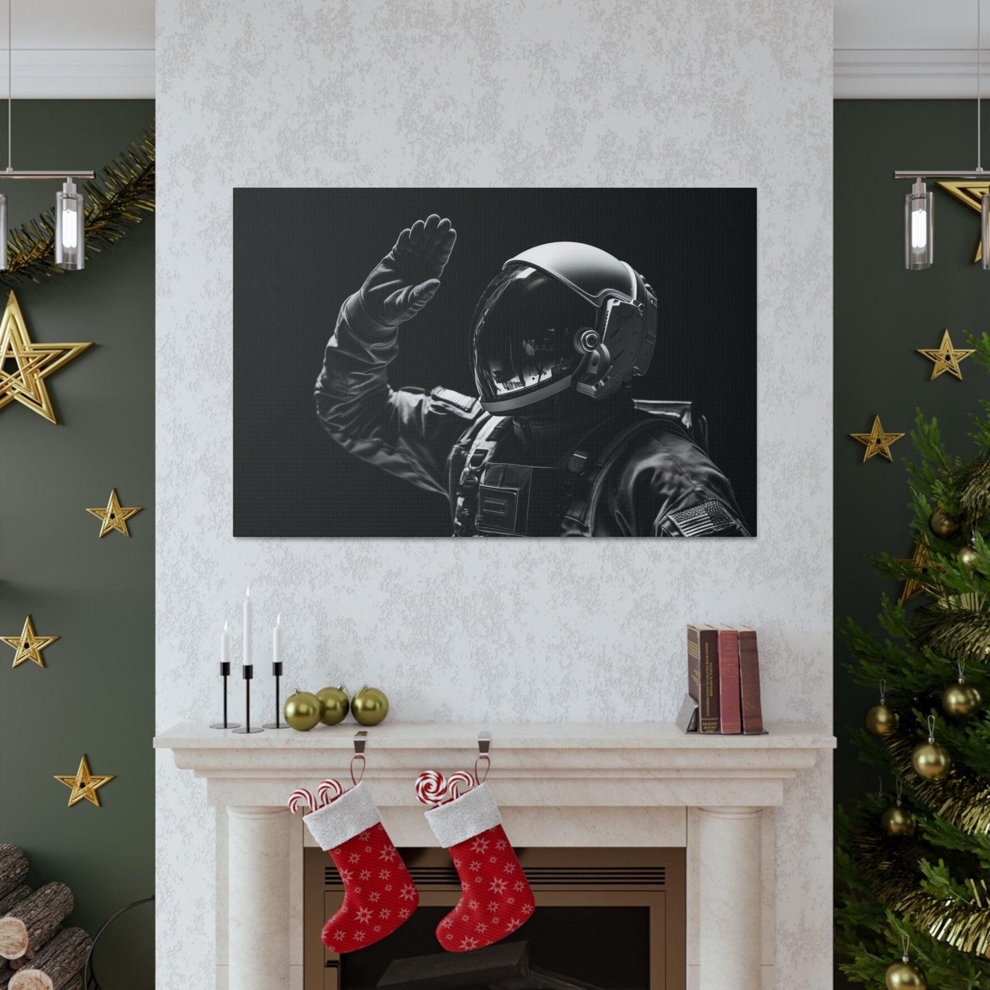 Canvas Astronaut Salute Canvas Print