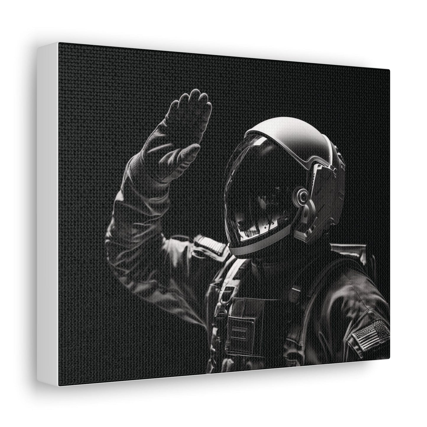 Canvas Astronaut Salute Canvas Print