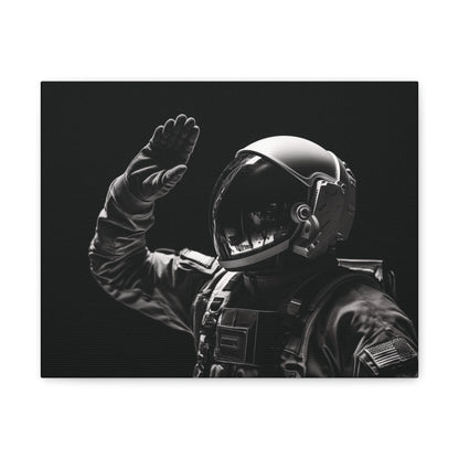 Canvas Astronaut Salute Canvas Print