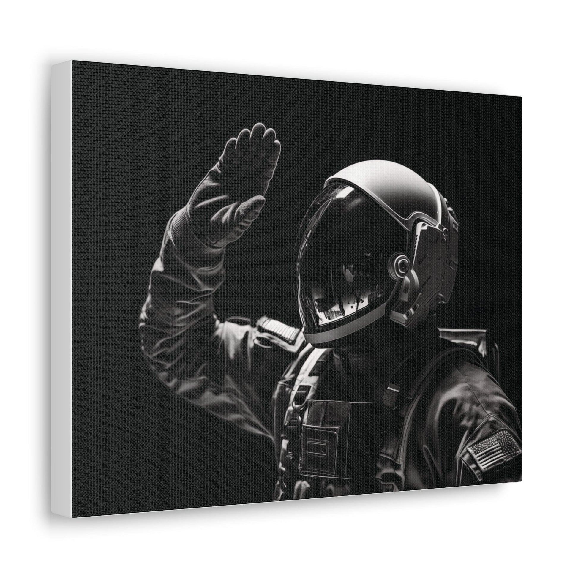 Canvas Astronaut Salute Canvas Print