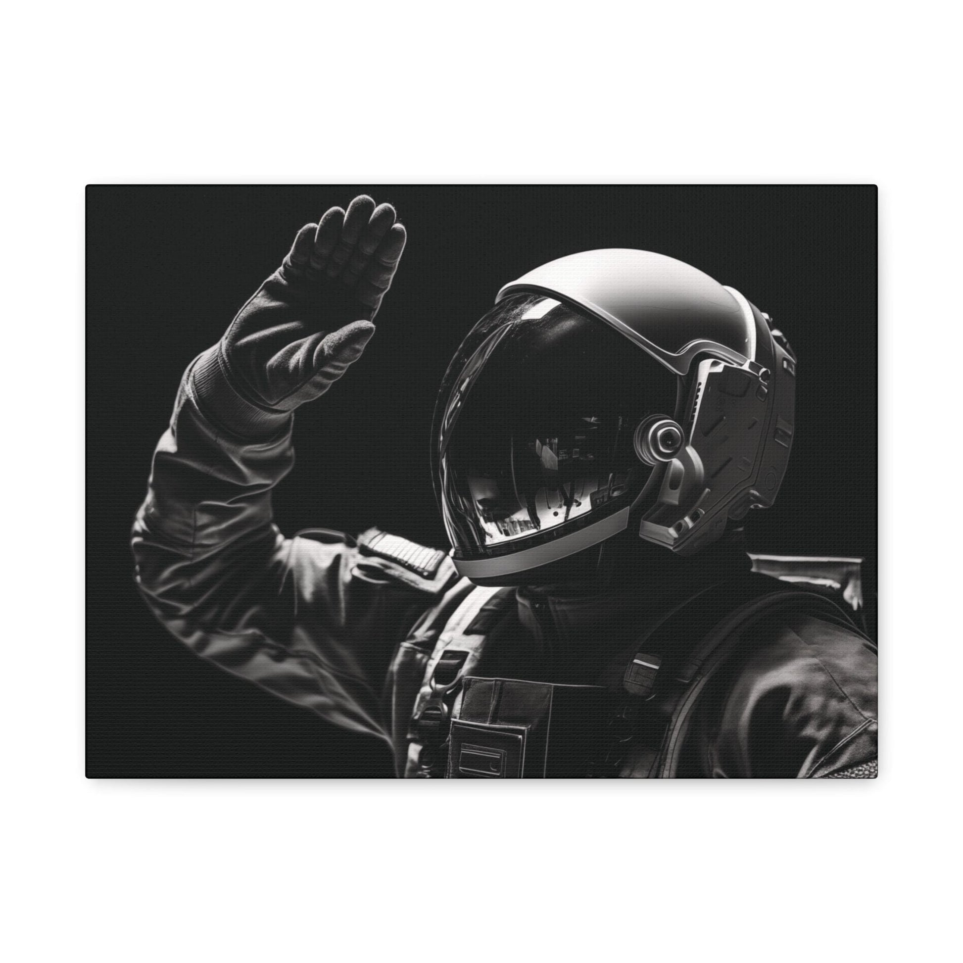 Canvas Astronaut Salute Canvas Print