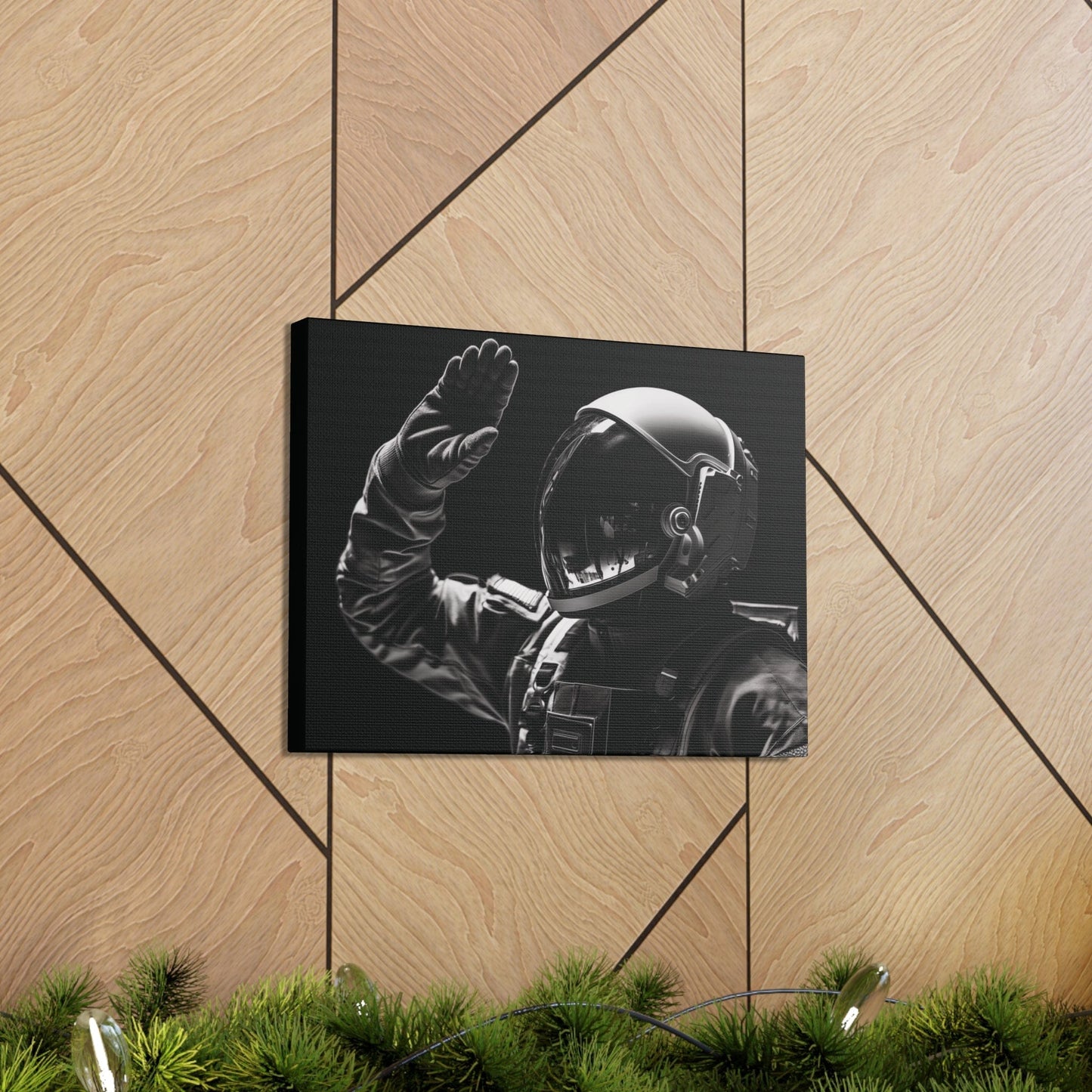 Canvas Astronaut Salute Canvas Print