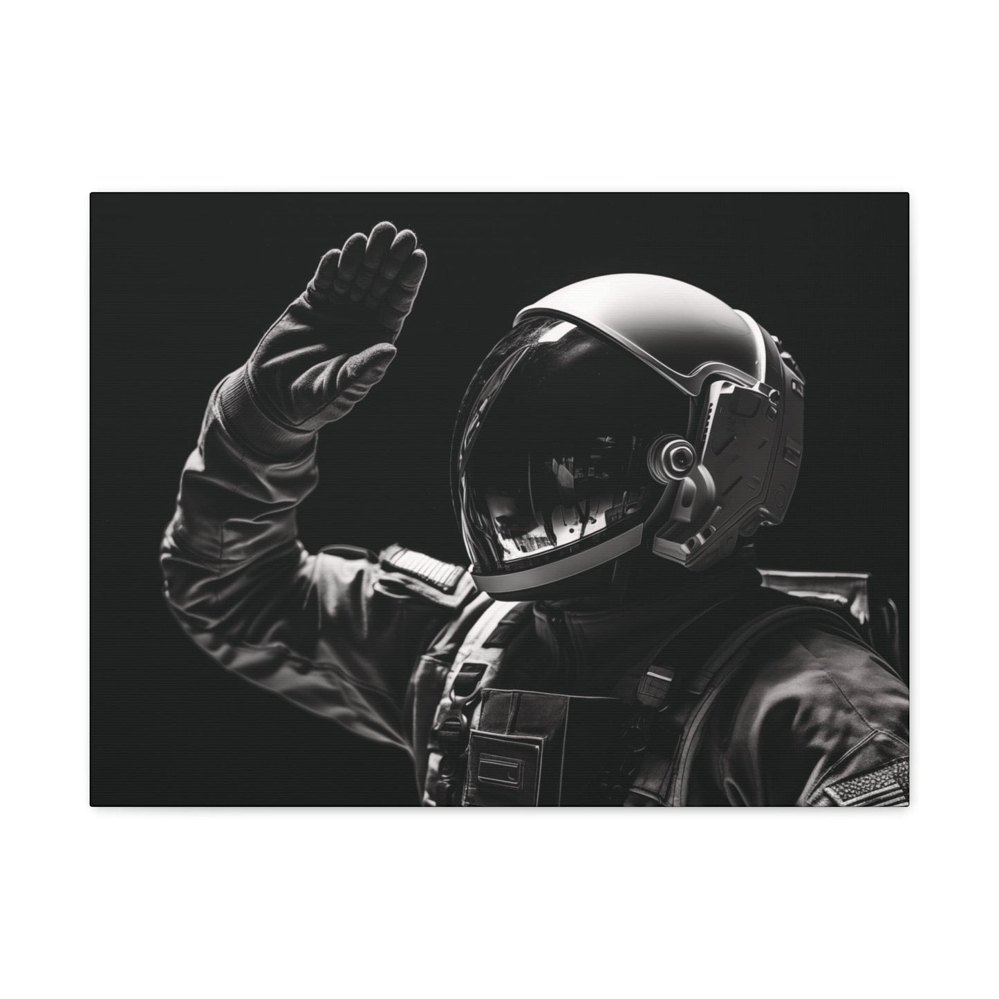 Canvas Astronaut Salute Canvas Print