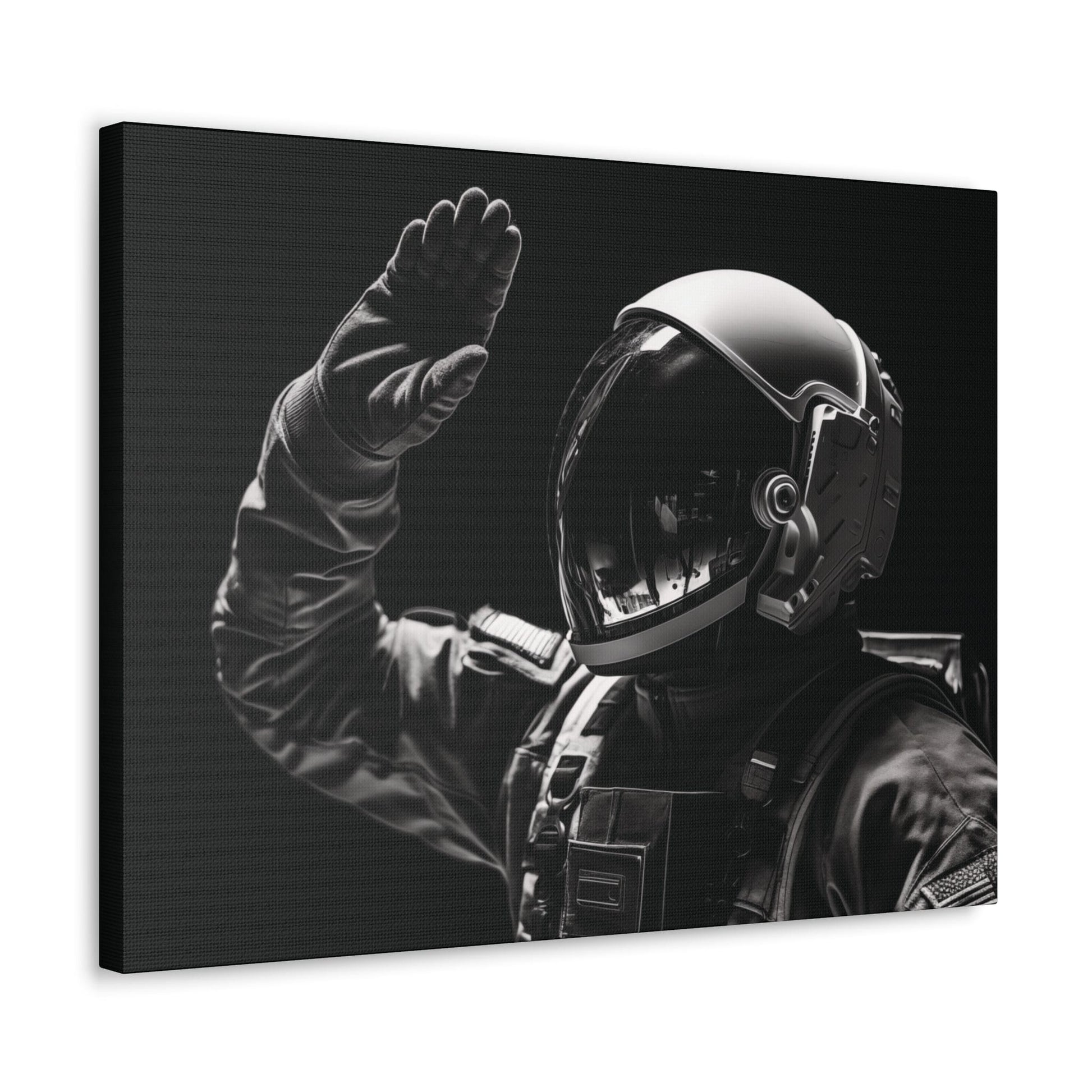 Canvas Astronaut Salute Canvas Print