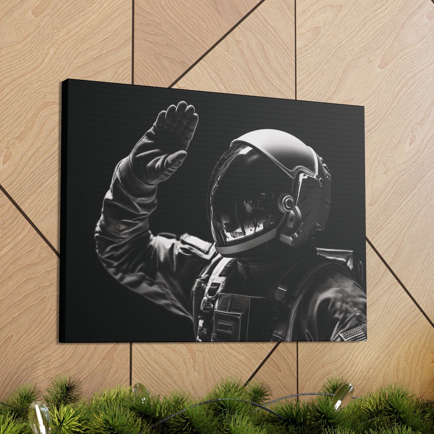 Canvas Astronaut Salute Canvas Print