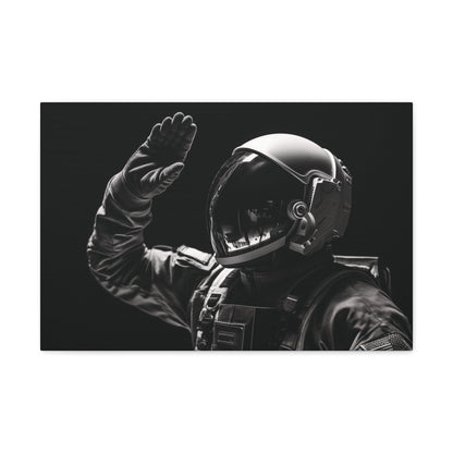 Canvas Astronaut Salute Canvas Print