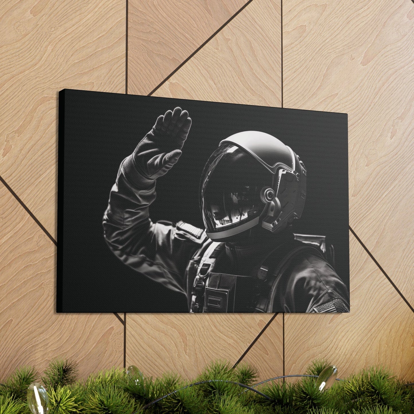 Canvas Astronaut Salute Canvas Print