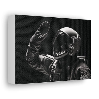 Canvas Astronaut Salute Canvas Print