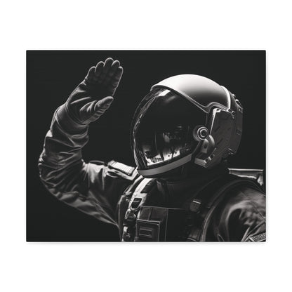 Canvas Astronaut Salute Canvas Print