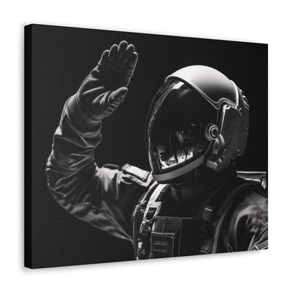 Canvas Astronaut Salute Canvas Print