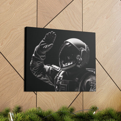 Canvas Astronaut Salute Canvas Print