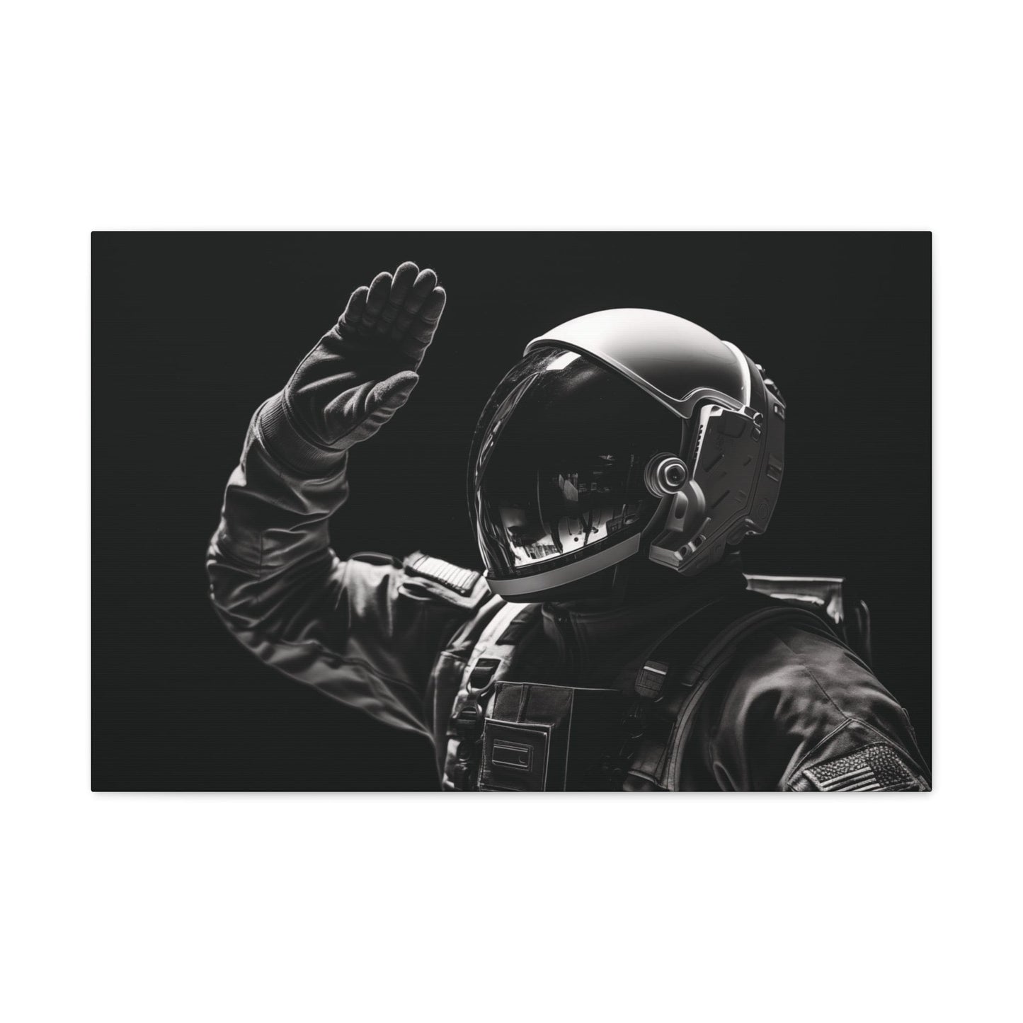 Canvas Astronaut Salute Canvas Print