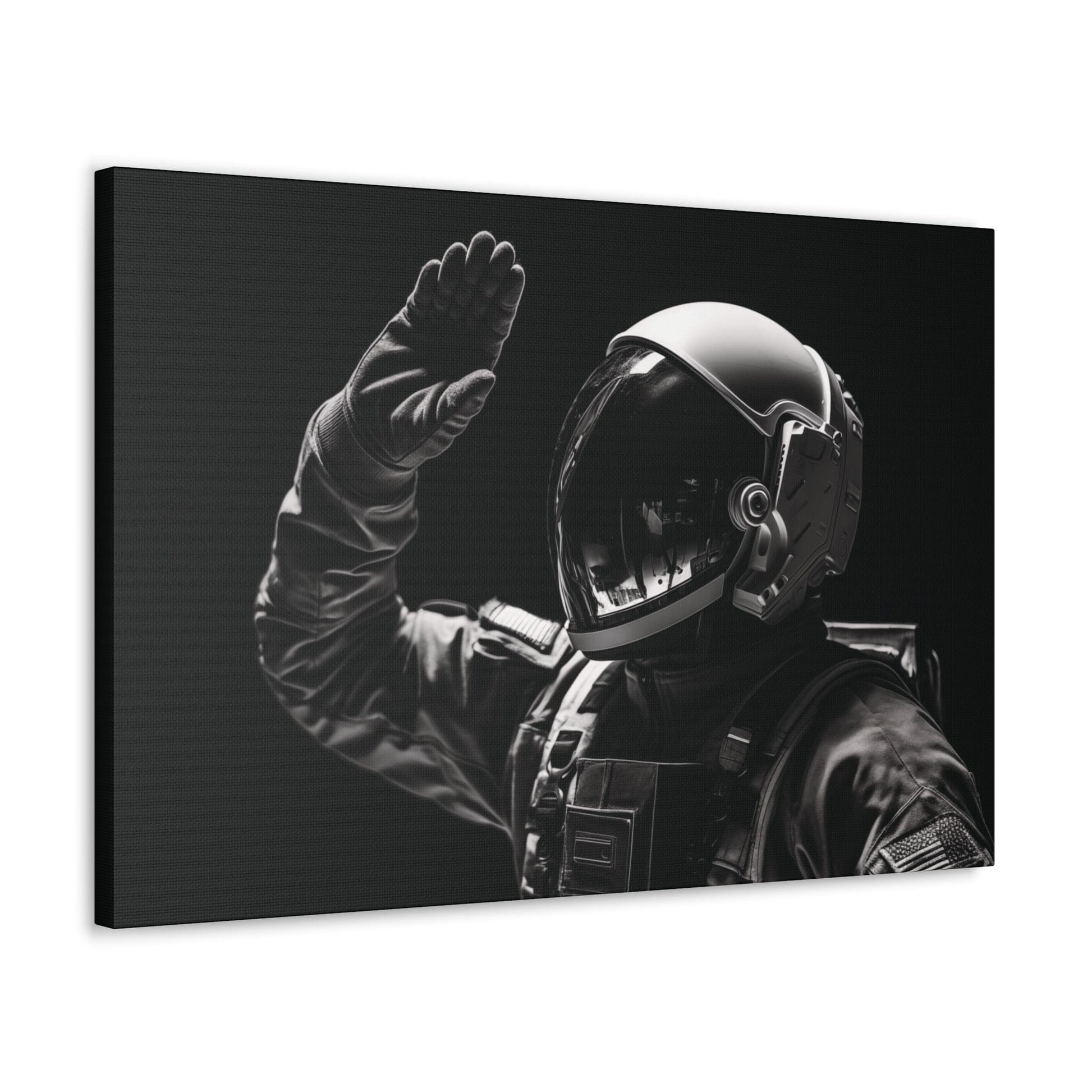 Canvas Astronaut Salute Canvas Print