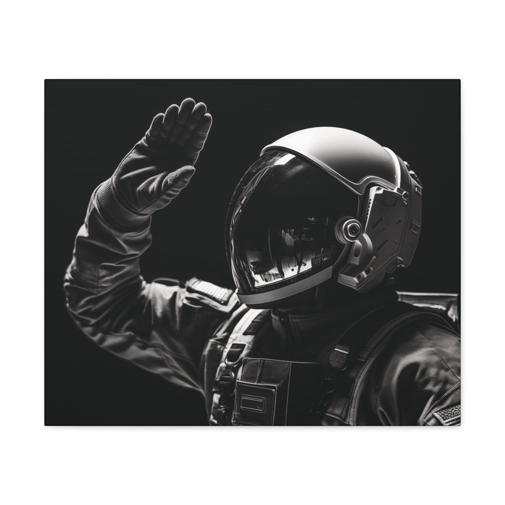 Canvas Astronaut Salute Canvas Print