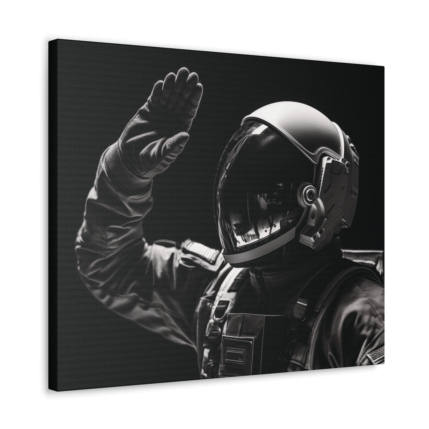 Canvas Astronaut Salute Canvas Print