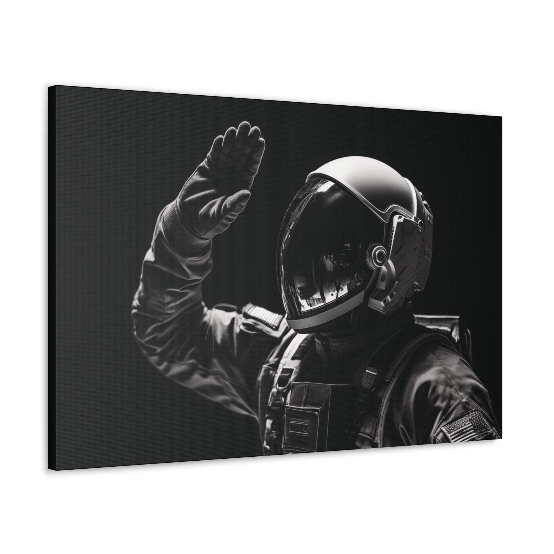 Canvas Astronaut Salute Canvas Print