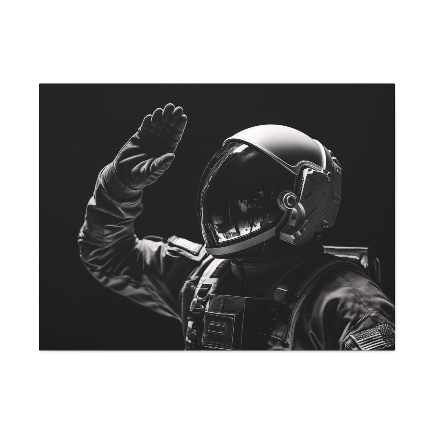 Canvas Astronaut Salute Canvas Print