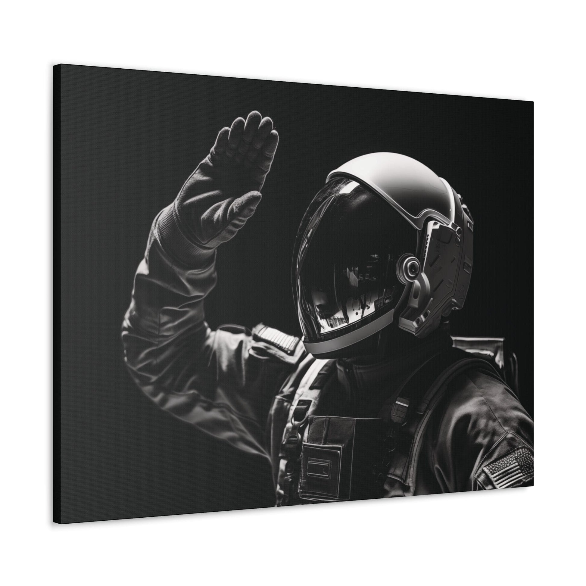 Canvas Astronaut Salute Canvas Print