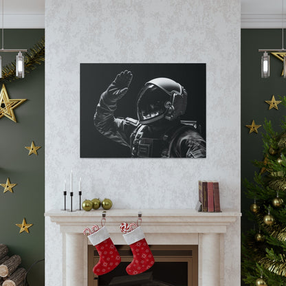 Canvas Astronaut Salute Canvas Print