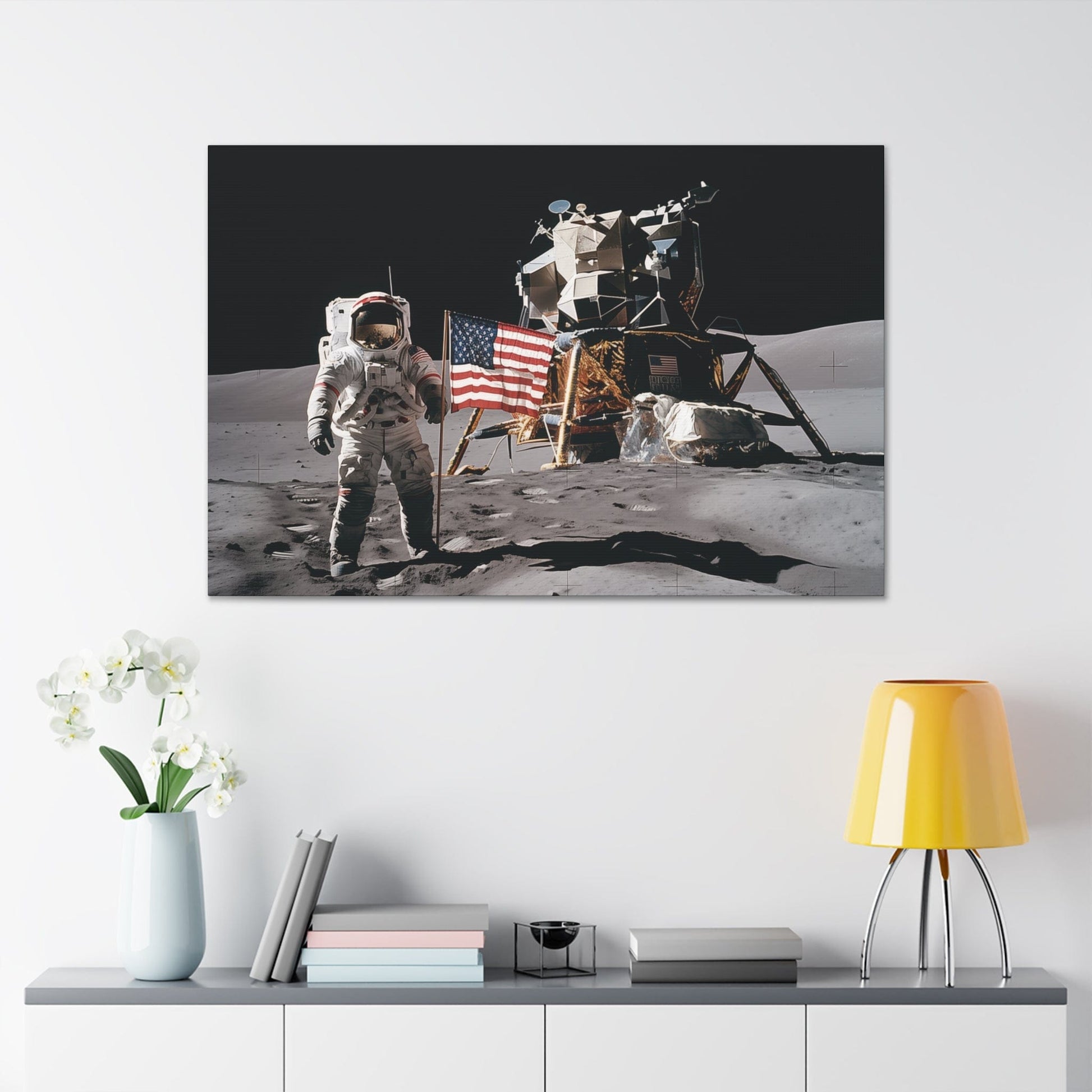 Canvas Vintage 1970s Lunar Exploerer Canvas