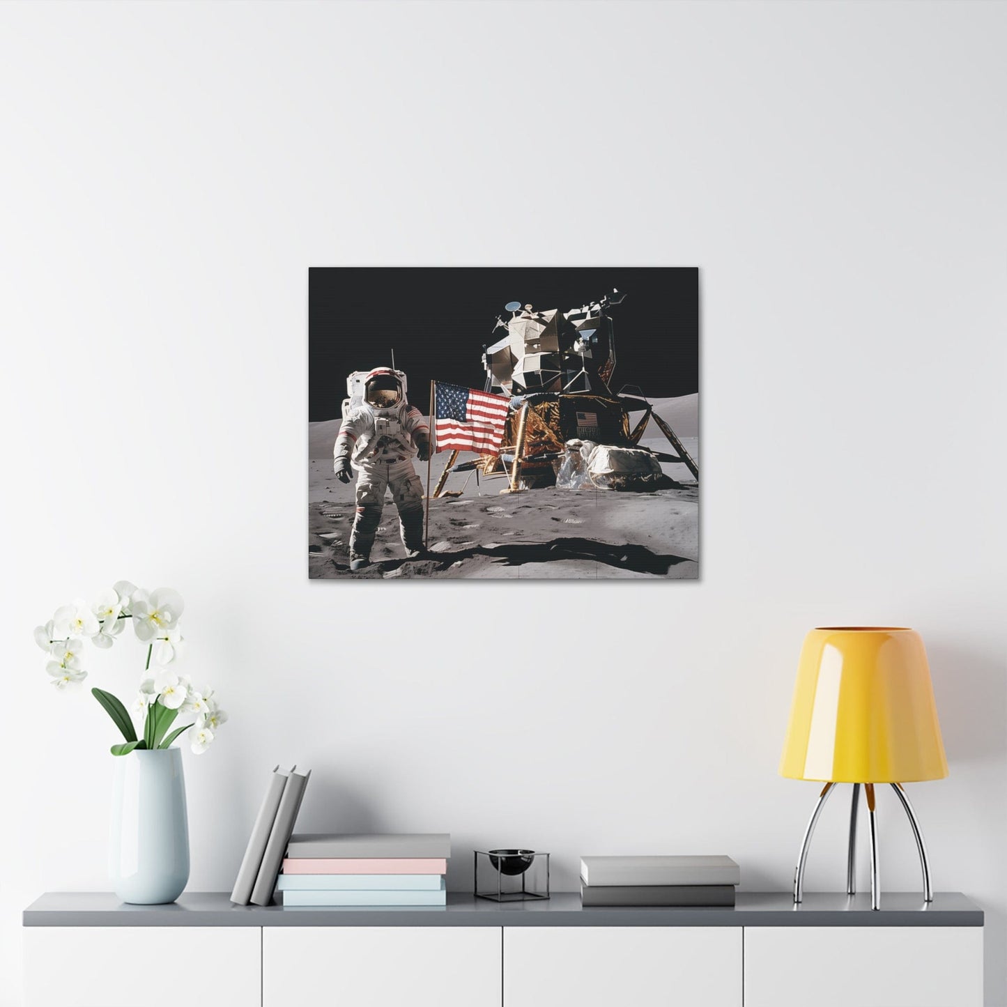 Canvas Vintage 1970s Lunar Exploerer Canvas