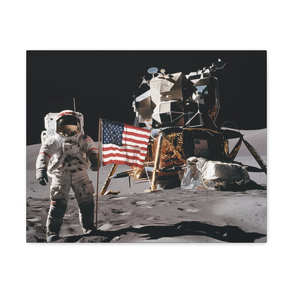 Canvas Vintage 1970s Lunar Exploerer Canvas
