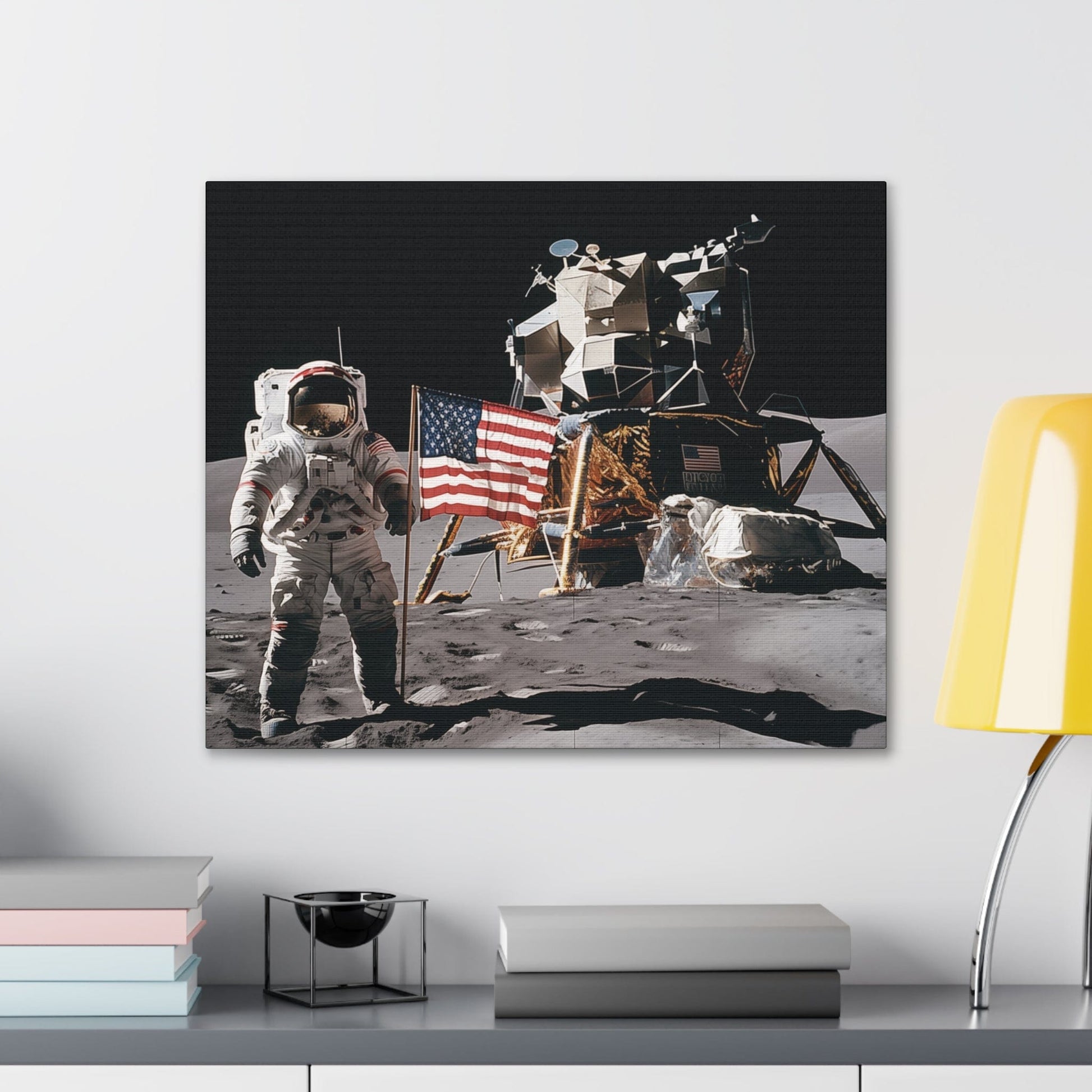 Canvas Vintage 1970s Lunar Exploerer Canvas