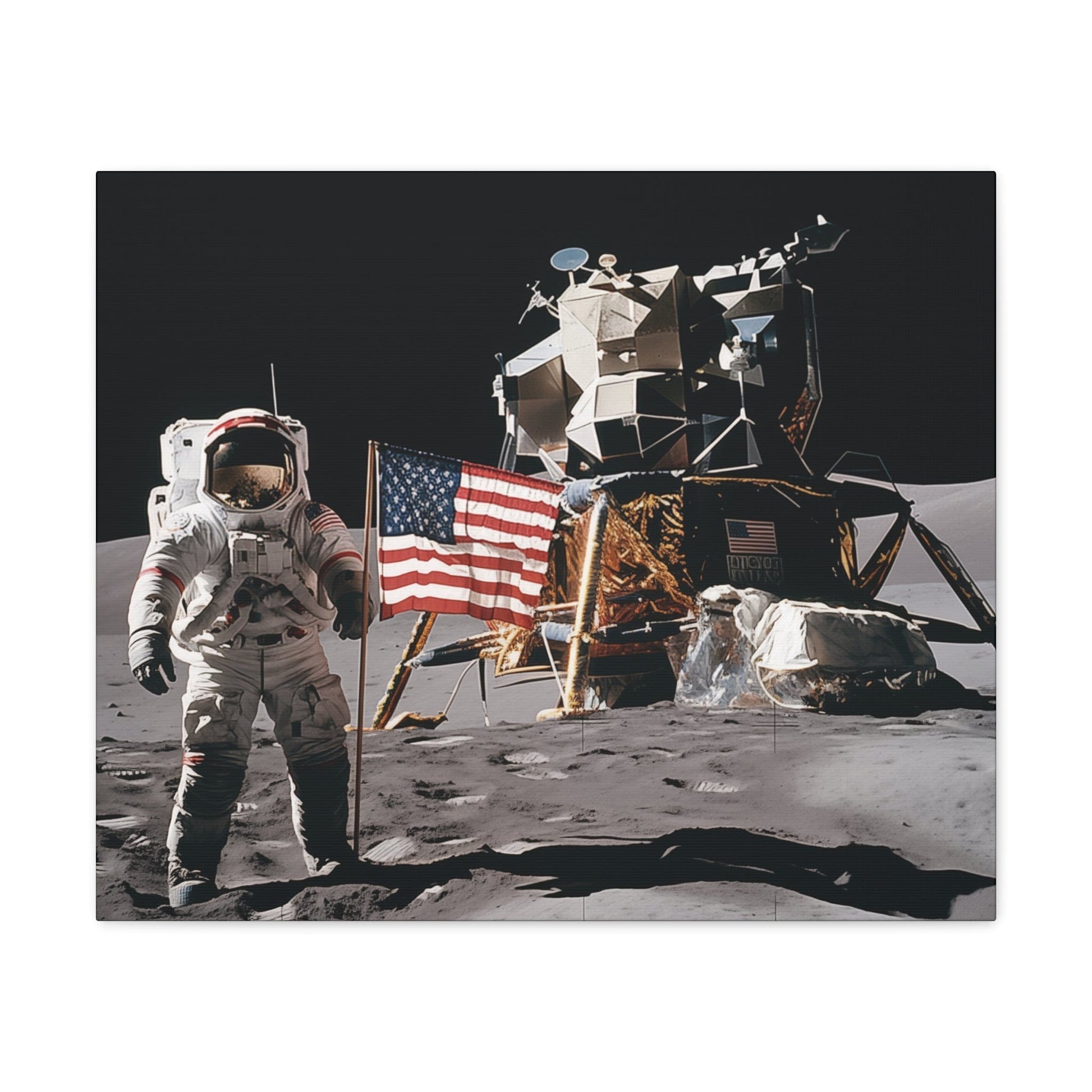 Canvas Vintage 1970s Lunar Exploerer Canvas