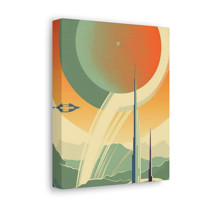 Canvas Vintage Space Station Canvas