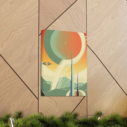 Canvas Vintage Space Station Canvas