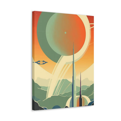 Canvas Vintage Space Station Canvas