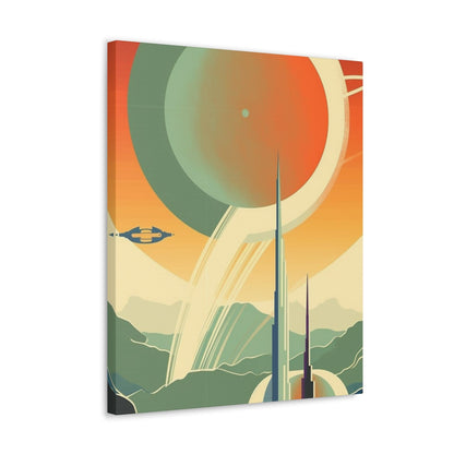 Canvas Vintage Space Station Canvas