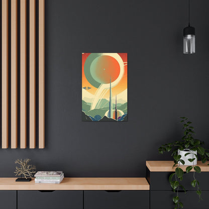 Canvas Vintage Space Station Canvas