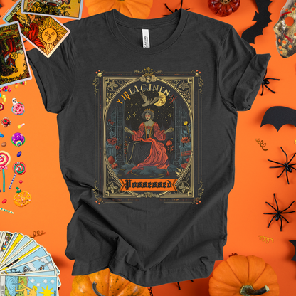 Possessed Virgo Halloween Tarot Card T-Shirt - Halloween Limited Edition