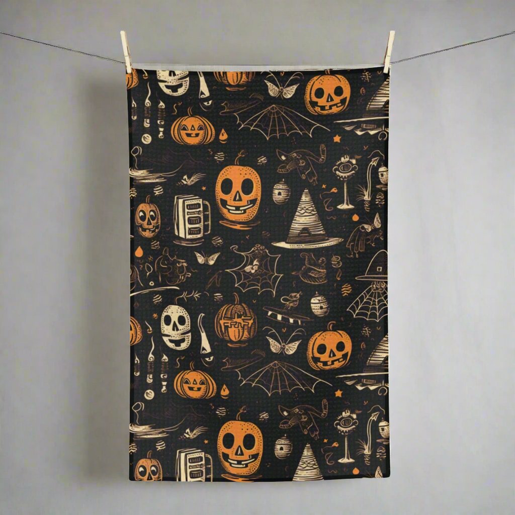 Home Decor 16'' × 25'' Vintage Halloween Tea Towels - Halloween Limited Edition