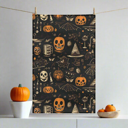 Home Decor 16'' × 25'' Vintage Halloween Tea Towels - Halloween Limited Edition